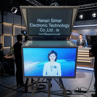 Simar Großhandel Fabrik 27 Zoll M-ZYS27 Teleprompter Fotostudio Strahlteiler Glas Eingebautes System Broadcast-Qualität Großmengen