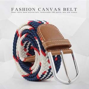 <span class=keywords><strong>Ceinture</strong></span> en tissu tressé élastique en polyester de 120 cm, personnalisée, de haute qualité, pour <span class=keywords><strong>homme</strong></span>, style décontracté, collection 2025, vente en gros - Product Image 6