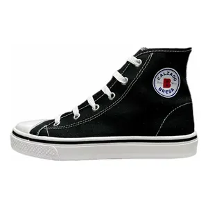 Zapatillas Bresa de Lona con Caña Alta, Tallas 17 a 21, Transpirables, con Cordones, para Todas las Temporadas, Calzado Casual para Niños - Product Image 4