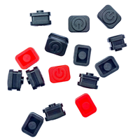 Usine en gros carré Silicone Keycaps housse de protection pour bouton de commutation d'alimentation couleur personnalisée Logo inducteurs bobines Application