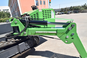 Mini-<span class=keywords><strong>grue</strong></span> araignée légère de 3 tonnes avec flèche, <span class=keywords><strong>grue</strong></span> sur chenilles portable facilement transportable par ascenseur pour l'installation de vitrages urbains - Product Image 5