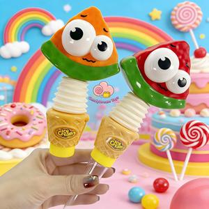 Sifflet en plastique en forme de fruit de dessin animé amusant, bonbons durs en forme de pastèque à agiter, jouets promotionnels, cadeaux <span class=keywords><strong>surprise</strong></span> pour enfants - Product Image 1