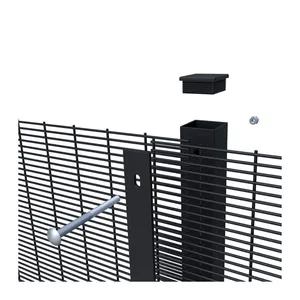 358 Anti Climb Fence Sustainable Dense Mesh Fence Door Prison Airport Fence
