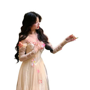 SWS958 Tulle di cristallo con perline abiti da ballo a strati abiti da sera formali abito da ballo con spalline sottili personalizzato - Product Image 5