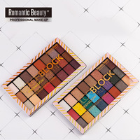 Palette de fards à paupières scintillants mats 24 couleurs, non tachant, maquillage de scène, coffret cadeau, poudre scintillante, vente en gros
