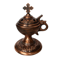 Décor d'église Brûleur d'encens religieux Brûleur d'encens fait main antique
