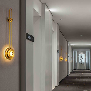 Minimalist Wall Lamp Led E27 Switch Control Glass Ripple Design For Bedroom <b>Corridor</b> Project <b>Lighting</b> - Product Image 3