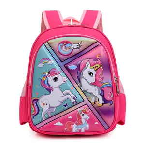 Mochila colorida personalizada para niños pequeños, mochila para libros de bebé, mochila escolar para niños pequeños, impermeable para guardería, niña, niño, azul