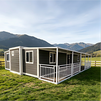 Casa Prefabricada Móvil, Casa Modular Plegable de 20 pies, 30 pies, 40 pies, Villa de 2 o 3 Dormitorios, Casa Contenedor Expandible de Lujo