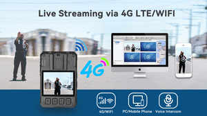 Telecamera Indossabile 1440P 4G LTE GPS WIFI a Prezzo Competitivo, Impermeabile IP67, con Telecamera Esterna Opzionale e PTT - Product Image 6
