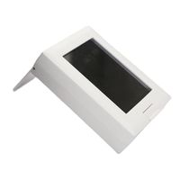 Boîte de présentation couverte avec support pour bijoux en diamant, pierres précieuses, expositions en magasin, organisateur de rangement portable en plastique
