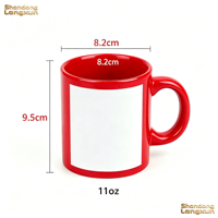 Prix d'usine, vente en gros, mugs en céramique fluorescents créatifs de 11 oz, personnalisables, impression par sublimation, logo personnalisé, gravure au laser