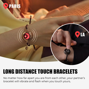 <span class=keywords><strong>Pulsera</strong></span> de Joyería Fina Sol y Luna <span class=keywords><strong>Totwoo</strong></span> <span class=keywords><strong>Pulsera</strong></span> <span class=keywords><strong>Inteligente</strong></span> con Luz y Vibración para Parejas a Larga Distancia Cuerda Milanesa - Product Image 3