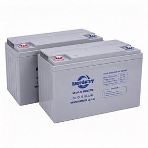 แบตเตอรี่ตะกั่วกรดแบบชาร์จไฟได้ VA100-12 12V 100Ah VRLA สำหรับแบตเตอรี่สำรองยูพีเอสแบตเตอรี่ Vanyo เจล - Product Image 3