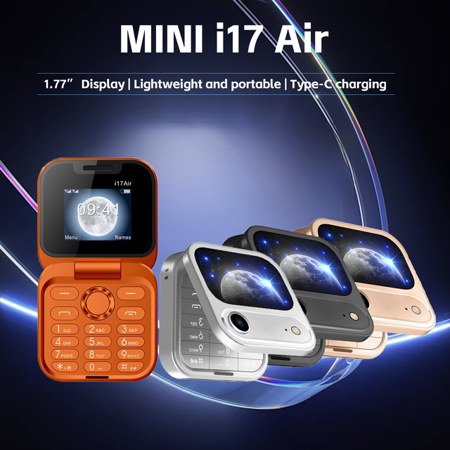 MINI I17 Air Foldable Flip Phone With Speed Dial for Anti-Addiction Student Use