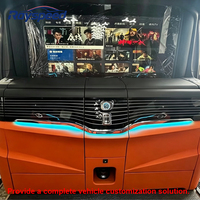 Séparateur de voiture de luxe avec bar intégré, téléviseur relevable de 40 pouces, réfrigérateur et cave à vin pour l'intérieur des Vito Sprinter W447