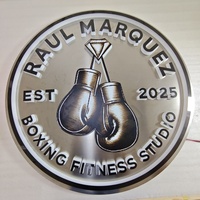 Nuevo diseño personalizado pared 3D logo Sign 3D Metal letras logo Led canal carta signo negocio signo personalizado para Fitness y boxeo