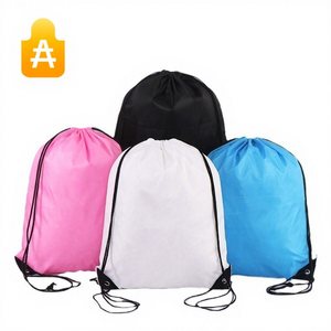 Sac à dos de sport unisexe en polyester imperméable avec cordon de serrage - Léger pour la salle de sport, la course à pied, la randonnée et les voyages - Product Image 1