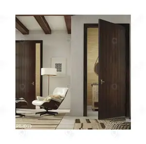 Prima baru interior kamar tahan air desain pintu modern tahan air ULT pintu kayu padat dengan aksesoris untuk dijual