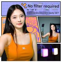 Mini lampe à selfie portable M25RGB pour la photographie, le streaming en direct sur téléphone portable, les appareils photo reflex numériques, éclairage de poche