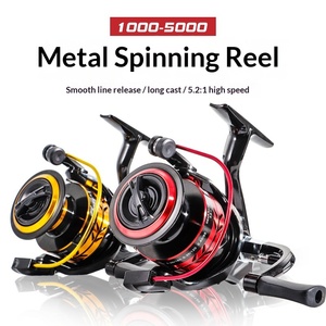 <span class=keywords><strong>Moulinet</strong></span> de pêche spinning entièrement métallique 5.2:1 haute vitesse pour eau salée, <span class=keywords><strong>moulinet</strong></span> à leurre avec forte résistance, bobine métallique pour sports de plein air - Product Image 3