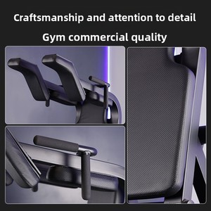 Machine Commerciale Hack Squat et Leg Press, Cadre en Acier Robuste, Équipement de Fitness en Forme de V pour Cibler les Cuisses et les Fessiers - Product Image 3
