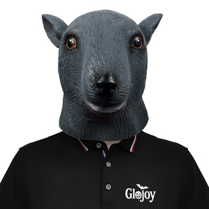 Masque facial réaliste en latex de rat, accessoire de costume animal pour Halloween, soirées maison hantée et événements fantaisie - Product Image 2