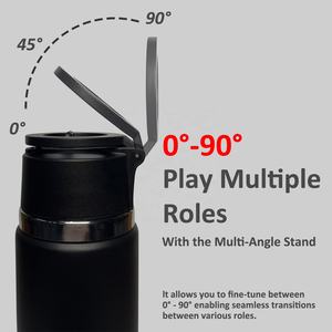 Botella DE AGUA DE Metal portátil de 1L, imán, tapa de paja, celular magnético, gimnasio, soporte para teléfono, escala 316L, matraz con - Product Image 3