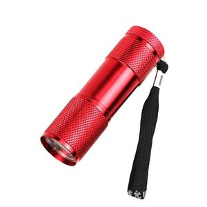 Luz de Camping de 9 LED, Mini Linterna de Aluminio de 2W con Agente Fluorescente, Funciona con Pilas AAA, Luz de 395nm, Retroiluminación, Uso Doméstico - Product Image 2