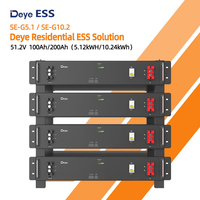 Untuk ESS SE-G10.2 51.2V 200AH LiFePO4 Paket Penyimpanan Baterai Lithium Surya Rumah Tangga Solid State 10KWh 10.24KWh Garansi 5 Tahun