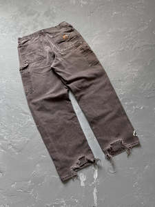 Custom <strong>Vintage</strong> Men's 100% Cotton Acid Washed <strong>Cargo</strong> <strong>Pants</strong> Double Knee Work Jeans Loose Fit Mid Waist Casual Carpenter <strong>Pant</strong> Style - Product Image 2
