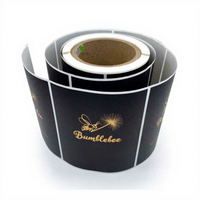 Étiquette de vin en rouleau de feuille d'or mat à impression personnalisée