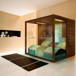 ホテル大型サウナルーム | 3mソリッドウッド屋内スパキャビン | OEM ODM | 高速インストール - Product Image 6