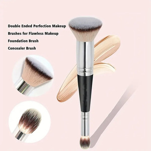 Brocha de Maquillaje de Alta Calidad, de Doble Punta, <span class=keywords><strong>para</strong></span> Base y <span class=keywords><strong>Corrector</strong></span>, Mango de Madera, Fibra Sintética, <span class=keywords><strong>para</strong></span> Principiantes - Product Image 3