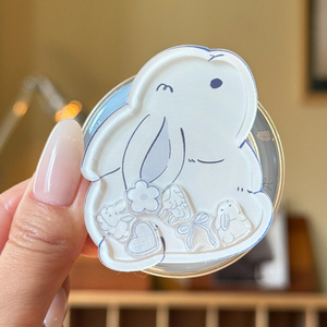 Tùy chỉnh từ Grip thăng hoa ổ cắm làm bằng nhựa poppings Acrylic điện thoại di động đứng điện thoại Grip - Product Image 2