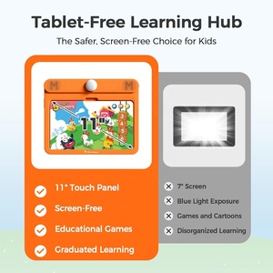 Tablette éducative sans écran avec cartes flash pour l'apprentissage de l'alphabet, des mots, des nombres, de la musique, et des activités préscolaires pour enfants - Product Image 6