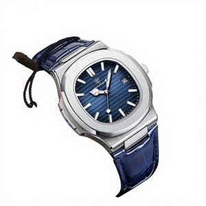 Reloj de Pulsera de Cuarzo para Hombre, Modelo 613, de Lujo, en Acero Inoxidable, con Correa de Cuero, Esfera de 40 mm, Resistente al Agua y Luminoso, Cronógrafo - Product Image 2