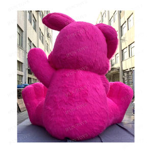 Décorations gonflables pour événements promotionnels en intérieur et en extérieur, lapin en peluche gonflable géant, lapin en fourrure publicitaire pour les activités - Product Image 2