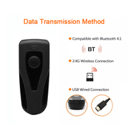 Escáner de código de barras 1d 2d, lector de código de barras portátil BT, portátil, para Apple Ios Android Teléfono Inteligente