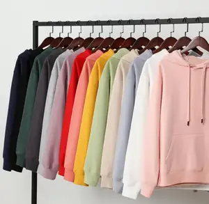 Meilleures ventes de sweats à capuche unis pour hommes avec Design épais et épais sweats à capuche personnalisés sweat-shirts multicolores en coton et Polyester