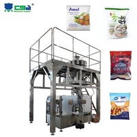 Machine à emballer automatique de sac de pochette à fermeture éclair avec peseuse multi-têtes