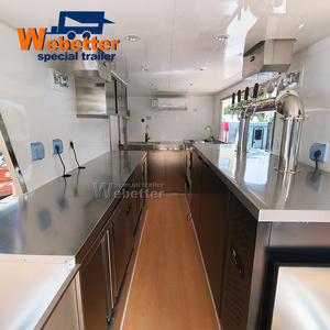 Webetter Portable Folding Cocktail Snack Bar Custom Mobile Double Decker Taco Pizza Food Truck <strong>Trailer</strong> with <strong>Second</strong> Floor Seating - Product Image 6