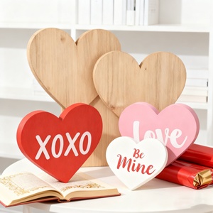 Classic Cute Candy Heart <b>Table</b> <b>Decorations</b> Sign <b>Valentines</b> Day Wooden Tiered Tray Decor for Gift - Product Image 2