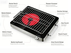 Vente Flash : Plaque de cuisson infrarouge 1800W <span class=keywords><strong>avec</strong></span> grille, contrôle tactile 220V, en stock, prix de gros pour les acheteurs en gros - Product Image 5