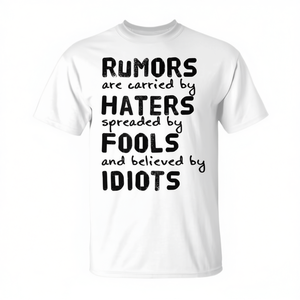 Camiseta Rumors de algodón blanco unisex para adultos talla mediana - Product Image 2