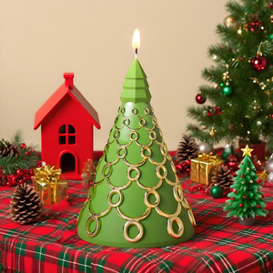Moule en Silicone 3D pour Fondant, Moules en Silicone pour Décoration, Moule pour Barre de Chocolat, Moule en Silicone pour Bougie Arbre de Noël - Product Image 4