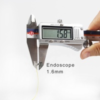 Modul kamera endoskop USB mini HD tahan air terkecil 1.6mm 1.8mm dengan kabel medis, UVC 2mm dengan 4 lampu LED