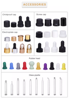 Emballage d'huiles essentielles OEM Premium à épaule inclinée de 5 ml, 10 ml, 20 ml, 30 ml, 50 ml, 100 ml pour marques de soins de la peau, sous marque privée