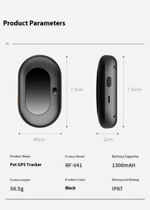 Không Thấm Nước Chống Mất Chống Trộm 4G Thông Minh Pet <span class=keywords><strong>Tracker</strong></span> Thời Trang Dog Mặc Với Cross-Biên Giới Định Vị Đồ Chơi - Product Image 6