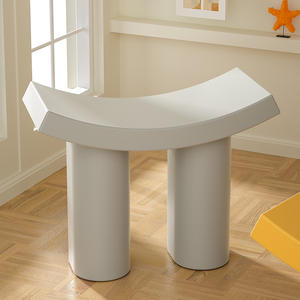 <b>Plastic</b> Children's Stool W56.5*D25.5*H44 Modern Minimalist Living Room Storage Holder Standing Type Gray Red Yellow Blue Green - Product Image 3